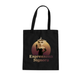 Espressona Signora - Italian Brainrot - žena s kávou - taška s potlačou