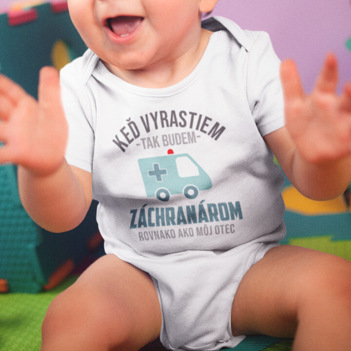 Keď dorastiem, tak budem záchranárom - body s potlačou