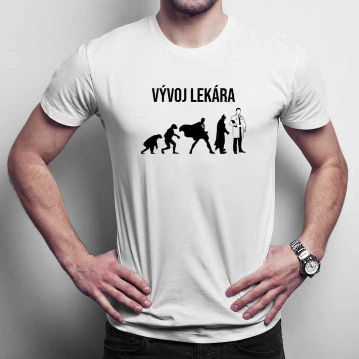 Vývoj lekára - pánske tričko s potlačou