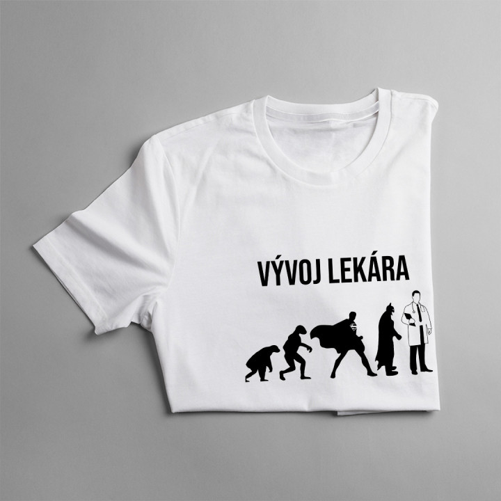 Vývoj lekára - pánske tričko s potlačou