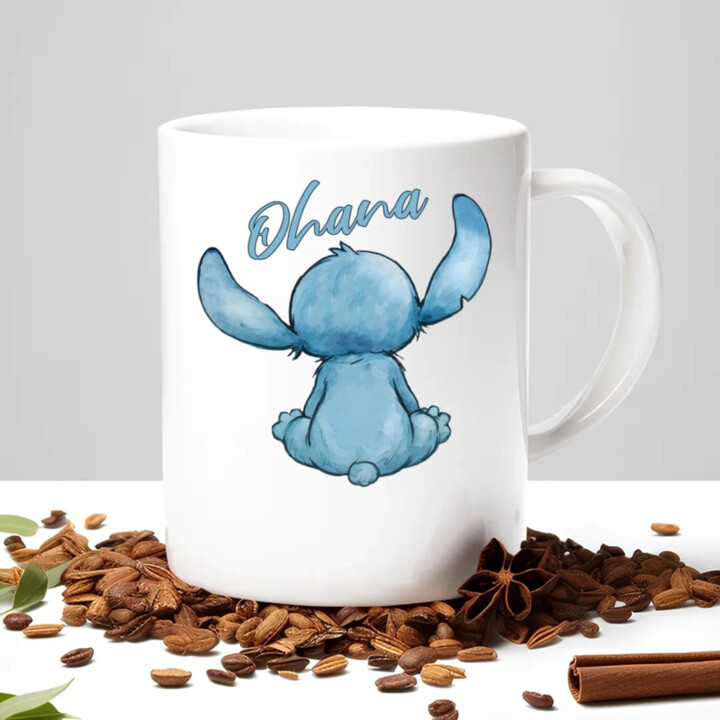 Ohana - keramický hrnček s potlačou pre fanúšikov lilo a stitcha