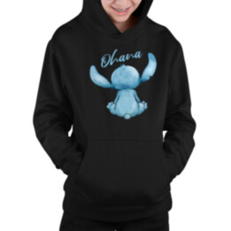 Ohana - detská mikina s kapucňou pre fanúšikov lilo a stitcha
