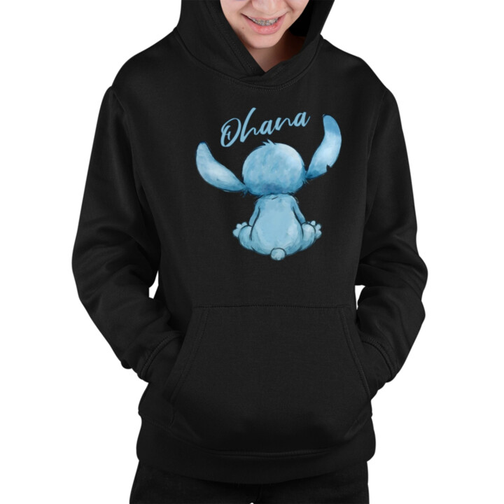 Ohana - detská mikina s kapucňou pre fanúšikov lilo a stitcha