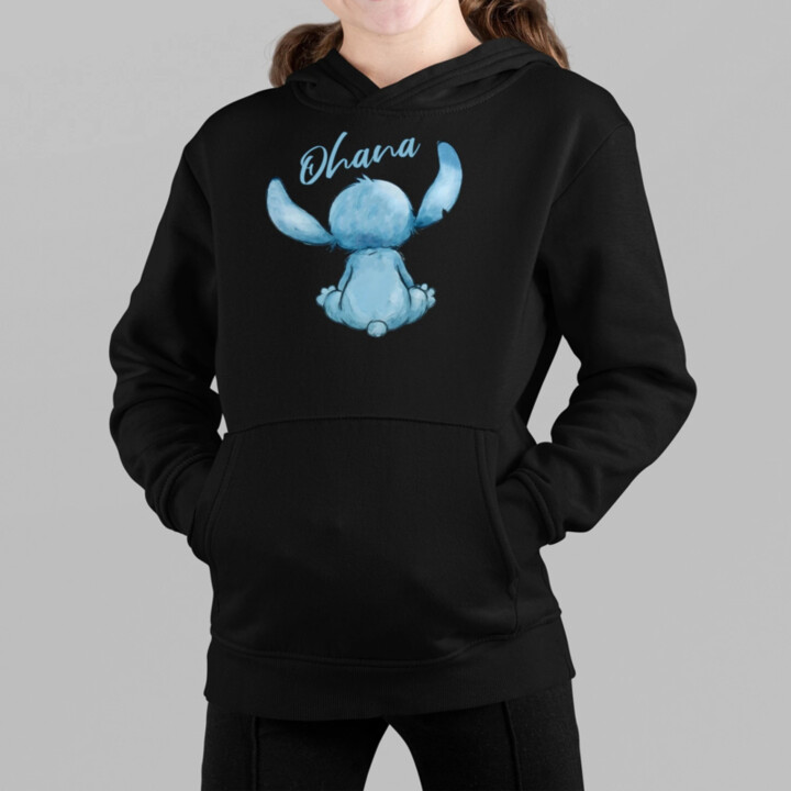 Ohana - detská mikina s kapucňou pre fanúšikov lilo a stitcha