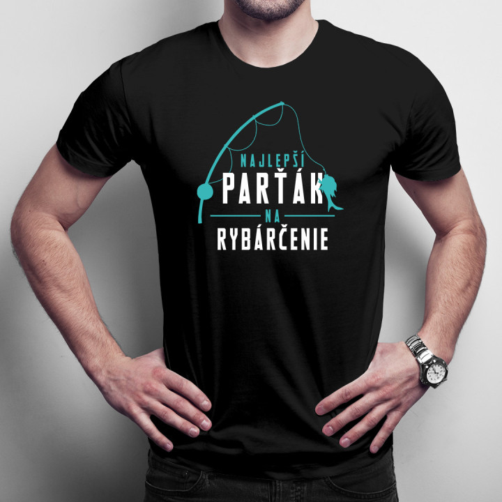 Najlepší parťák na rybárčenie - pánske tričko s potlačou