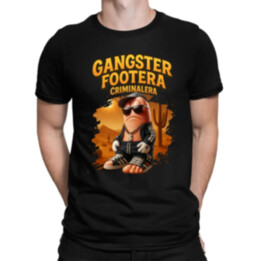 Gangster Footera Criminalera - Italian Brainrot - zločinecká noha - pánske tričko s potlačou