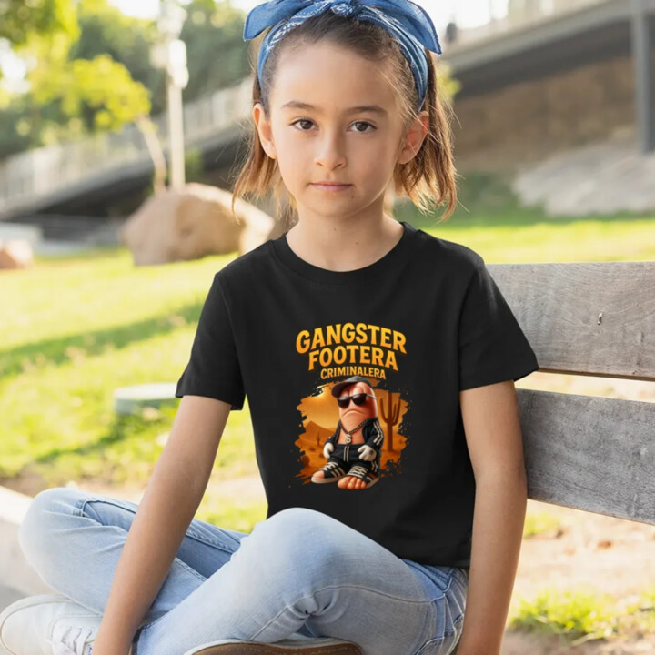 Gangster Footera Criminalera - Italian Brainrot - zločinecká noha - detské tričko s potlačou