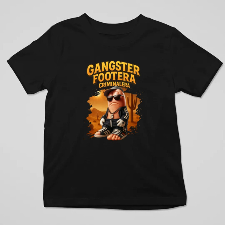 Gangster Footera Criminalera - Italian Brainrot - zločinecká noha - detské tričko s potlačou