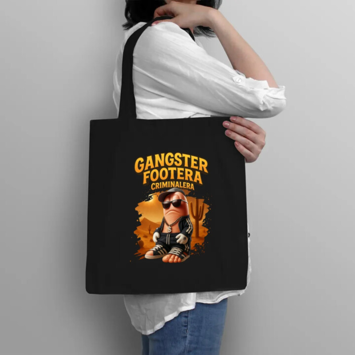 Gangster Footera Criminalera - Italian Brainrot - zločinecká noha - taška s potlačou
