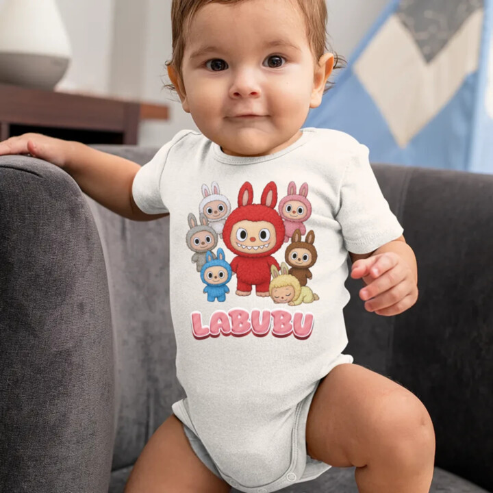 Bábiky Bubu – skupina postavičiek  - body s potlačou – darček pre fanúšikov Labubu