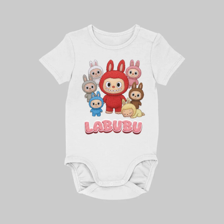 Bábiky Bubu – skupina postavičiek  - body s potlačou – darček pre fanúšikov Labubu