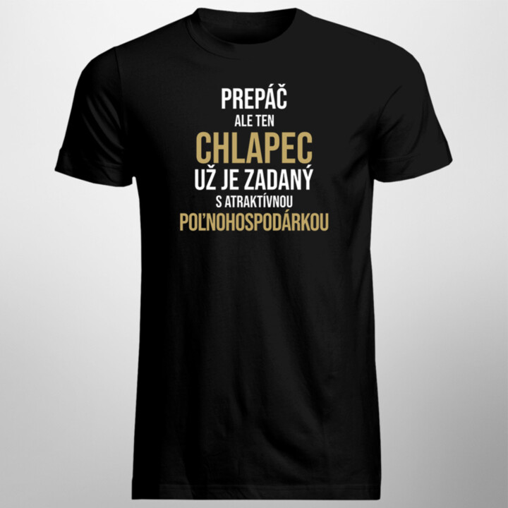 Zadaný s atraktívnou poľnohospodárkou - pánske tričko s potlačou