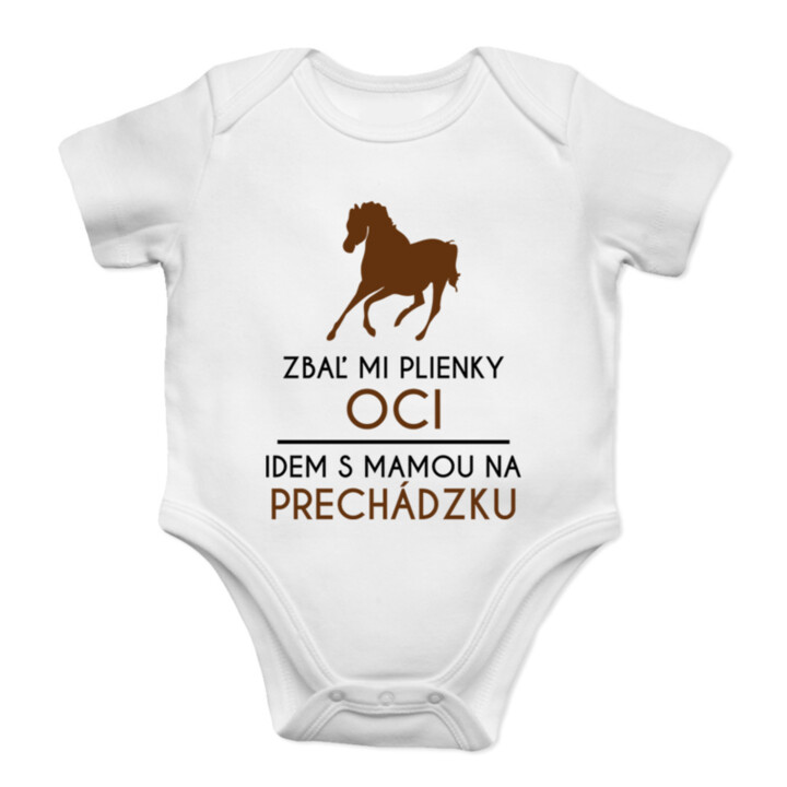 Zbaľ mi plienky, oci, idem s mamou na prechádzku- body s potlačou