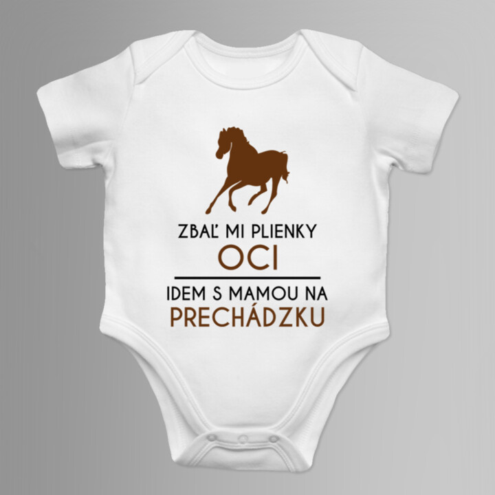 Zbaľ mi plienky, oci, idem s mamou na prechádzku- body s potlačou