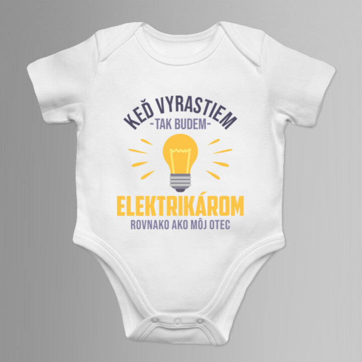 Keď vyrastiem, tak budem elektrikárom - body s potlačou