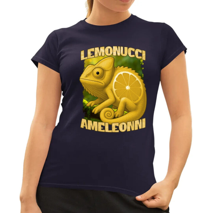 Lemonucci Ameleonni - Italian Brainrot - chameleón citrón - dámske tričko s potlačou