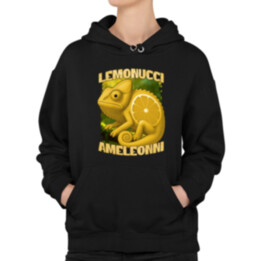 Lemonucci Ameleonni - Italian Brainrot - chameleón citrón  - dámska mikina s potlačou