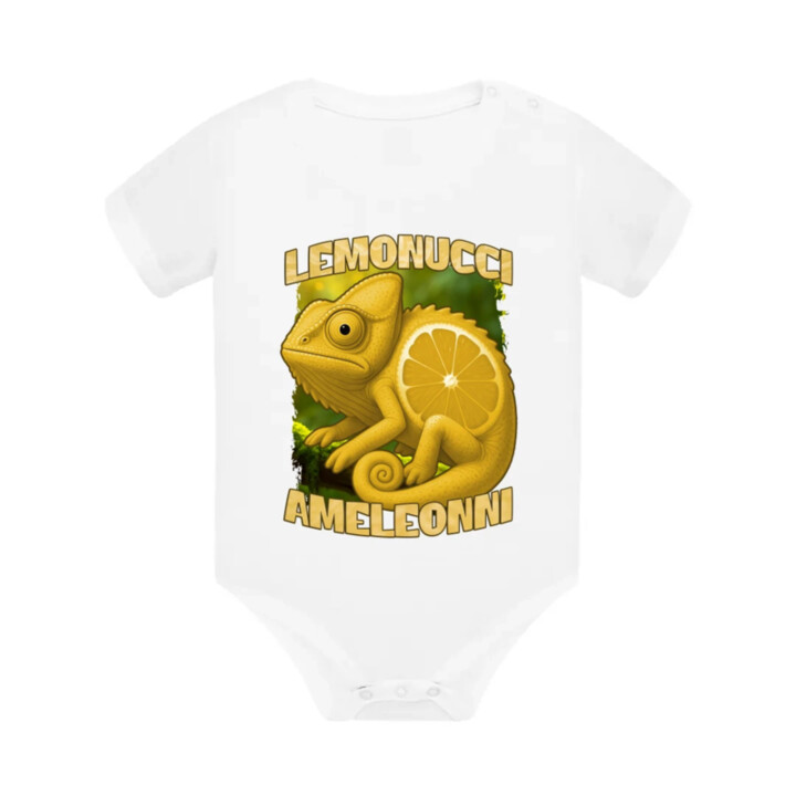 Lemonucci Ameleonni - Italian Brainrot - chameleón citrón  - body s potlačou