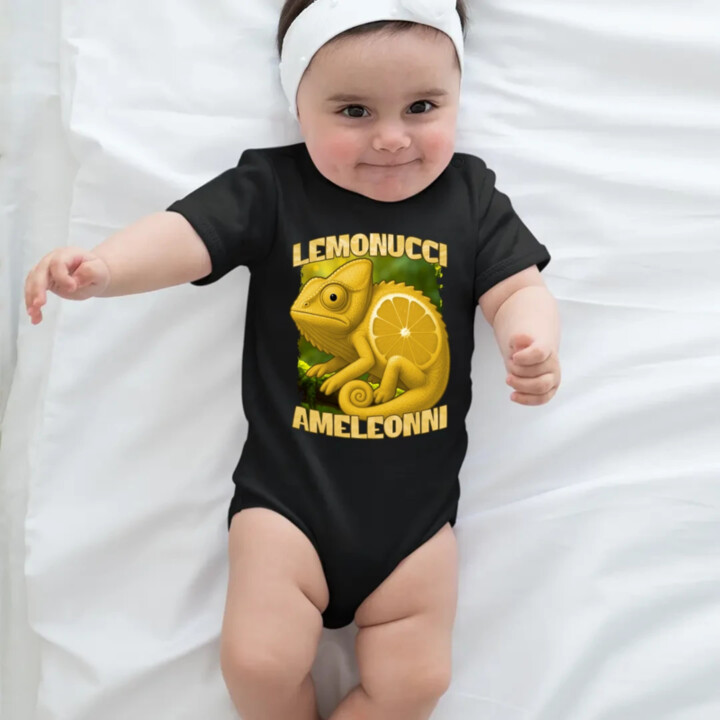 Lemonucci Ameleonni - Italian Brainrot - chameleón citrón  - body s potlačou