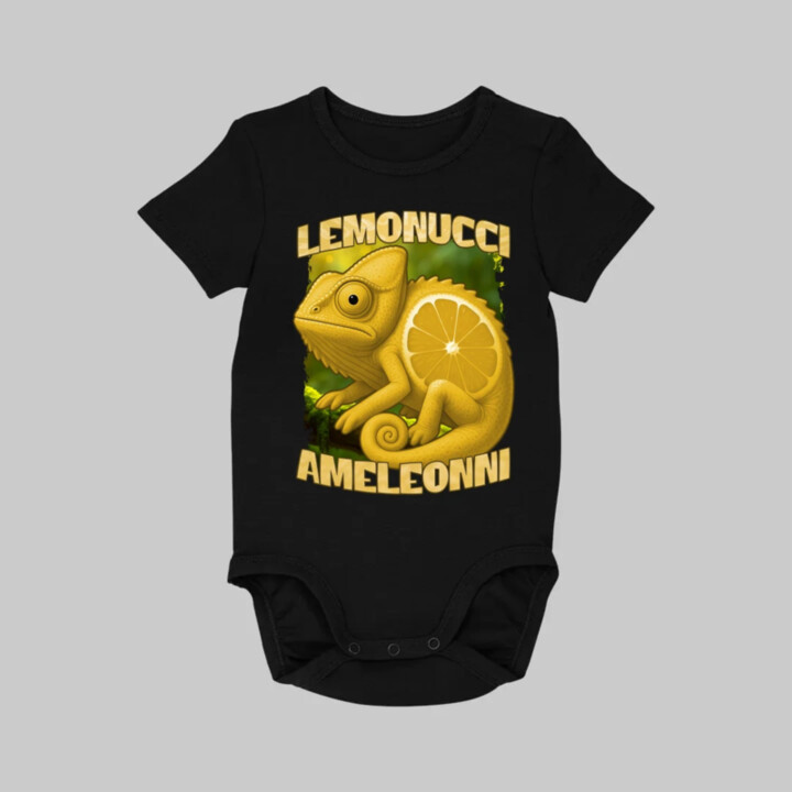 Lemonucci Ameleonni - Italian Brainrot - chameleón citrón  - body s potlačou