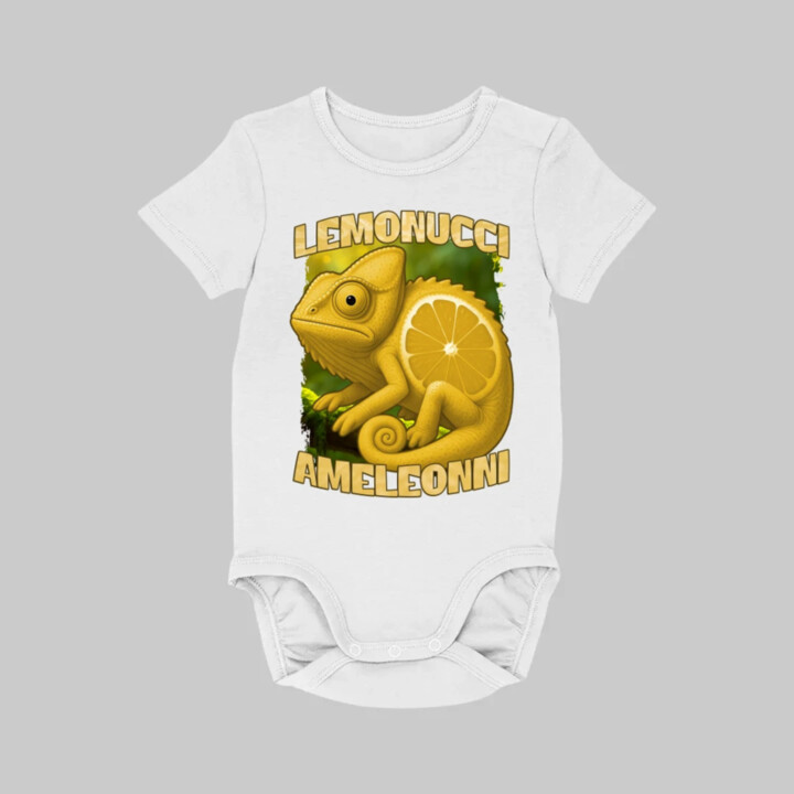 Lemonucci Ameleonni - Italian Brainrot - chameleón citrón  - body s potlačou