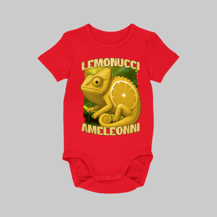 Lemonucci Ameleonni - Italian Brainrot - chameleón citrón  - body s potlačou