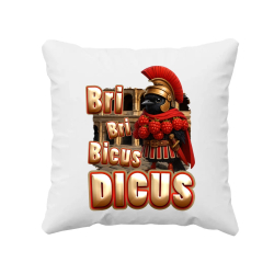 Bri Bri Bicus Dicus - vták s malinovým náhrdelníkom - Italian Brainrot  - vankúš s potlačou