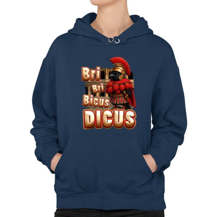 Bri Bri Bicus Dicus - vták s malinovým náhrdelníkom - Italian Brainrot   - dámska mikina s potlačou