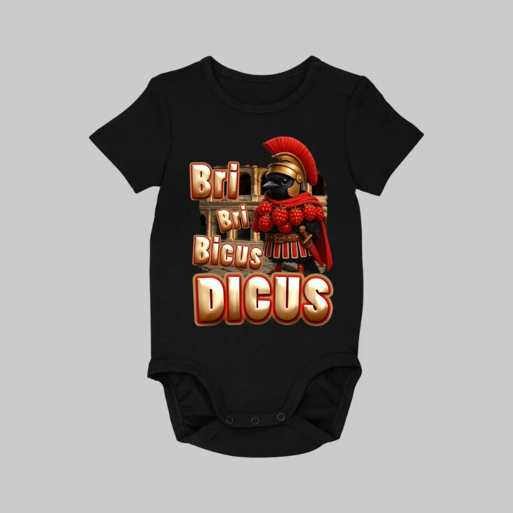 Bri Bri Bicus Dicus - vták s malinovým náhrdelníkom - Italian Brainrot   - body s potlačou