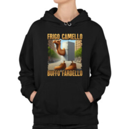 Frigo Camello Buffo Fardello - Italian Brainrot - ťava chladnička  - dámska mikina s potlačou