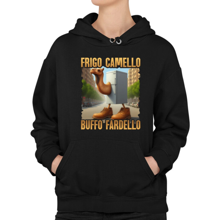 Frigo Camello Buffo Fardello - Italian Brainrot - ťava chladnička  - dámska mikina s potlačou