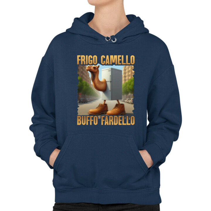 Frigo Camello Buffo Fardello - Italian Brainrot - ťava chladnička  - dámska mikina s potlačou