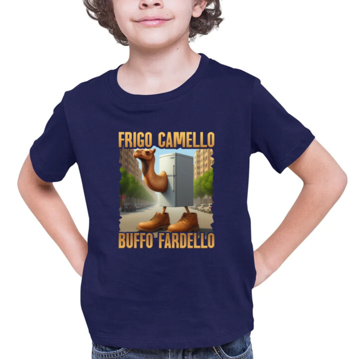 Frigo Camello Buffo Fardello - Italian Brainrot - ťava chladnička - detské tričko s potlačou