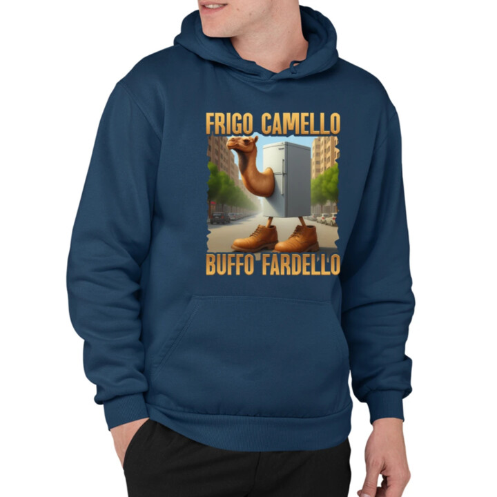 Frigo Camello Buffo Fardello - Italian Brainrot - ťava chladnička  - pánska mikina s potlačou