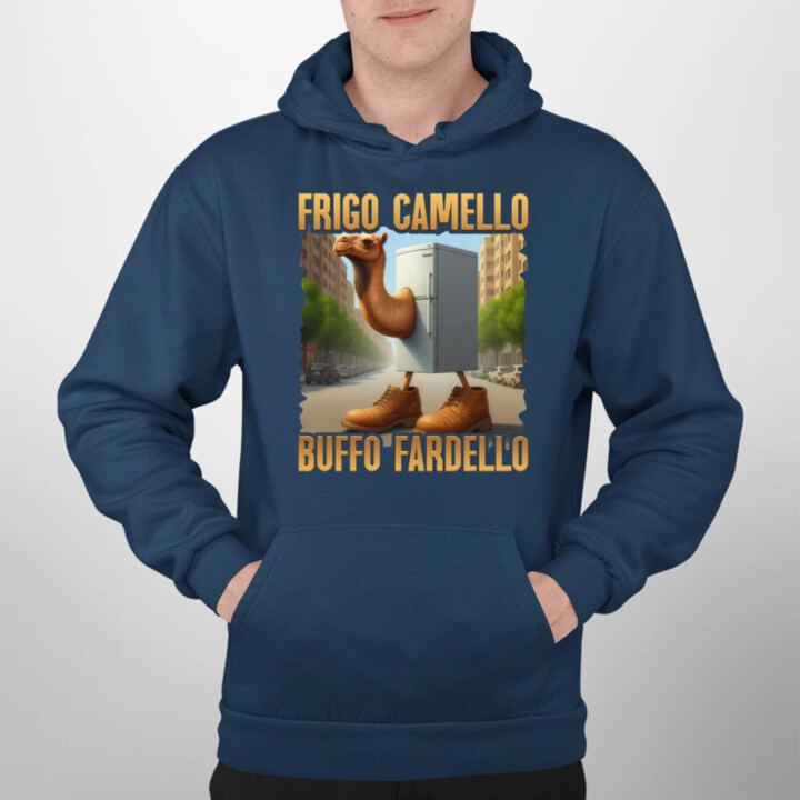 Frigo Camello Buffo Fardello - Italian Brainrot - ťava chladnička  - pánska mikina s potlačou