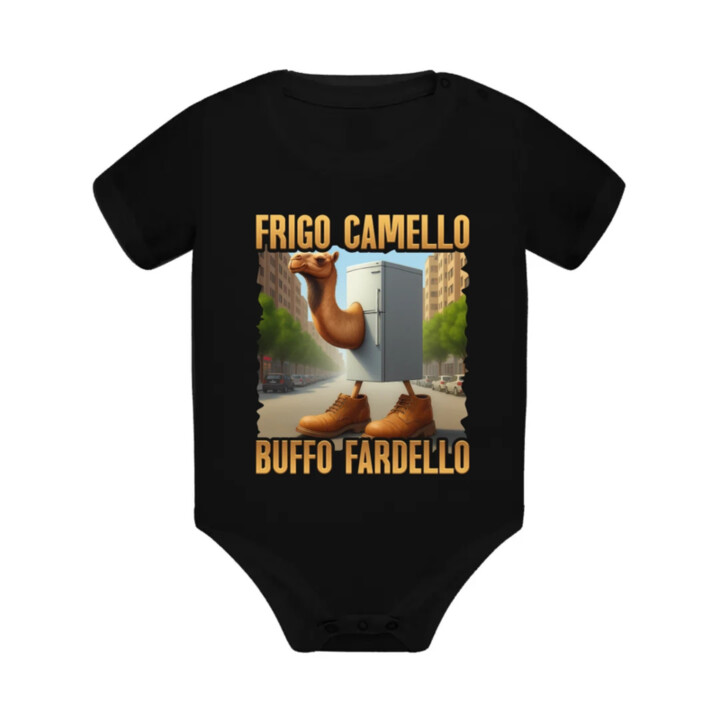 Frigo Camello Buffo Fardello - Italian Brainrot - ťava chladnička  - body s potlačou