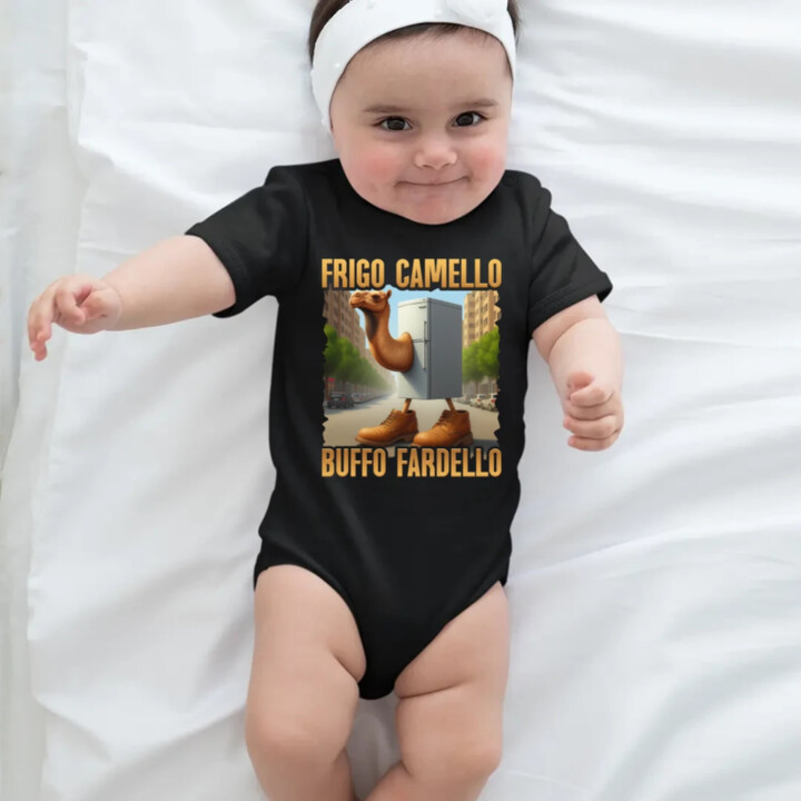 Frigo Camello Buffo Fardello - Italian Brainrot - ťava chladnička  - body s potlačou