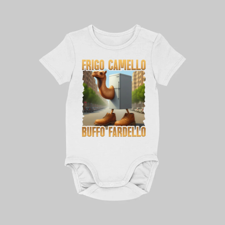 Frigo Camello Buffo Fardello - Italian Brainrot - ťava chladnička  - body s potlačou