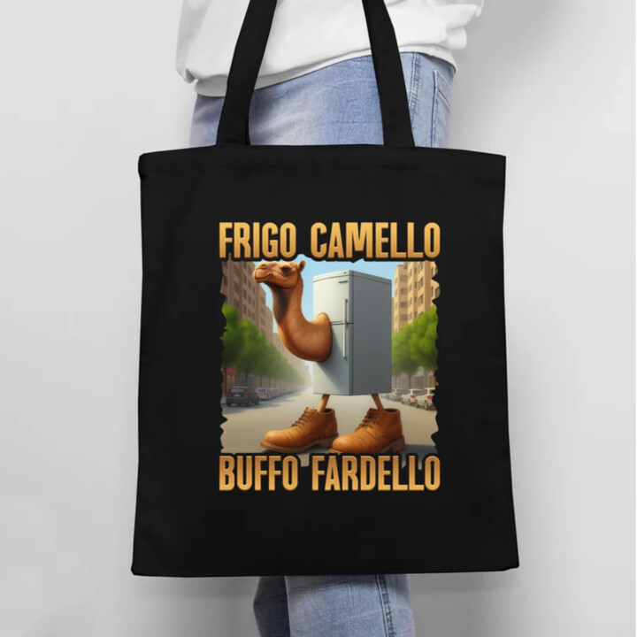 Frigo Camello Buffo Fardello - Italian Brainrot - ťava chladnička - taška s potlačou