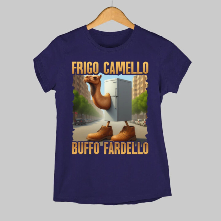 Frigo Camello Buffo Fardello - Italian Brainrot - ťava chladnička - dámske tričko s potlačou