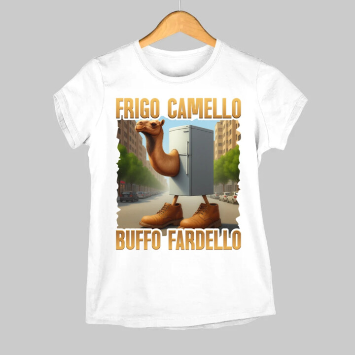 Frigo Camello Buffo Fardello - Italian Brainrot - ťava chladnička - dámske tričko s potlačou