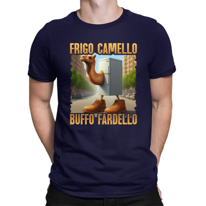 Frigo Camello Buffo Fardello - Italian Brainrot - ťava chladnička - pánske tričko s potlačou