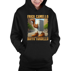 Frigo Camello Buffo Fardello - Italian Brainrot - ťava chladnička - detská mikina s kapucňou