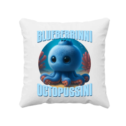 Blueberrinni Octopussini - Italian Brainrot - chobotnica čučoriedka - vankúš s potlačou