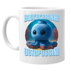 Blueberrinni Octopussini - Italian Brainrot - chobotnica čučoriedka - keramický hrnček s potlačou