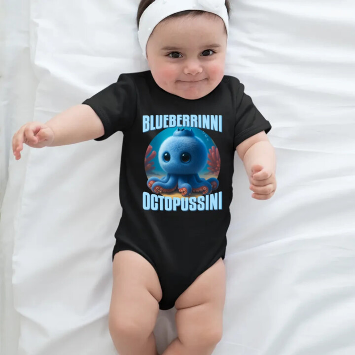 Blueberrinni Octopussini - Italian Brainrot - chobotnica čučoriedka  - body s potlačou