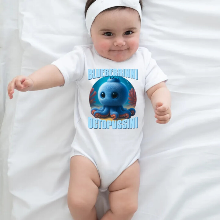 Blueberrinni Octopussini - Italian Brainrot - chobotnica čučoriedka  - body s potlačou