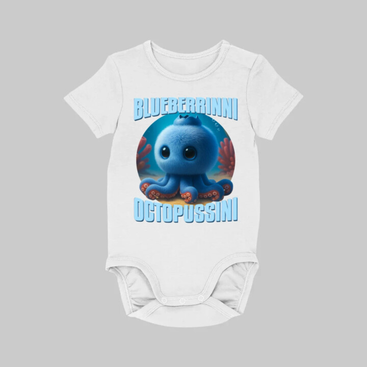 Blueberrinni Octopussini - Italian Brainrot - chobotnica čučoriedka  - body s potlačou