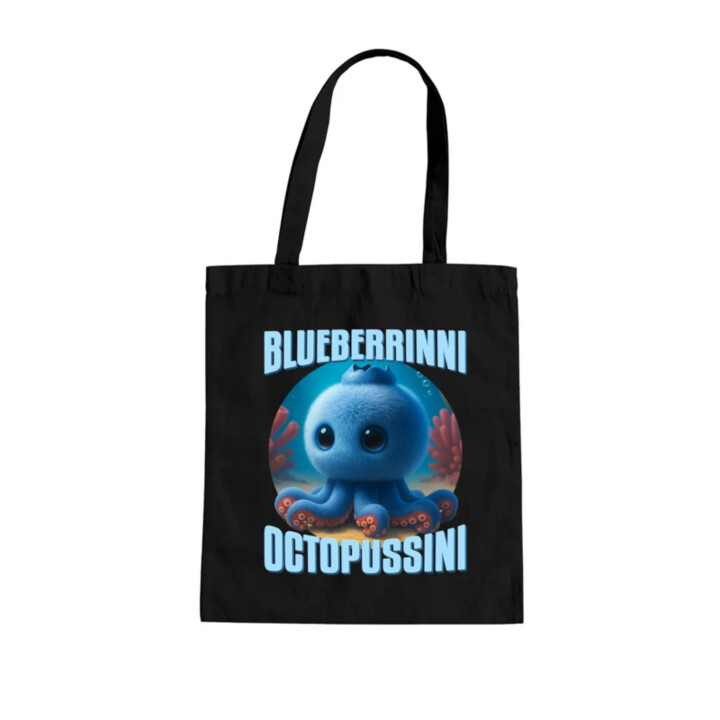 Blueberrinni Octopussini - Italian Brainrot - chobotnica čučoriedka - taška s potlačou