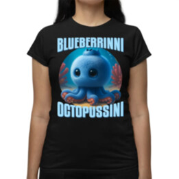 Blueberrinni Octopussini - Italian Brainrot - chobotnica čučoriedka - dámske tričko s potlačou
